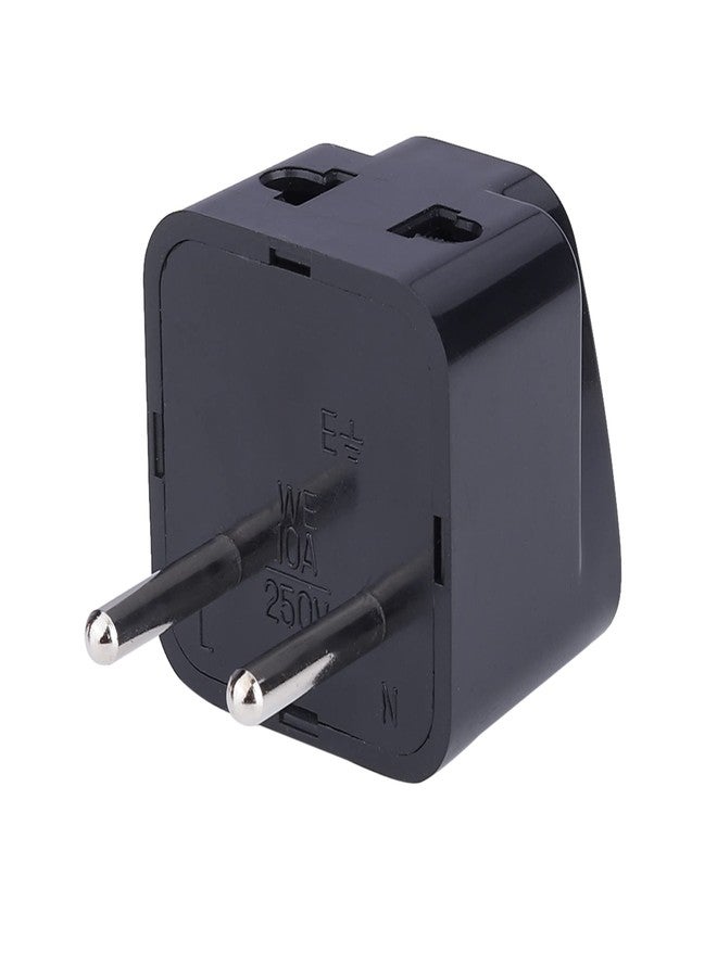 ام كي محول سفر عالمي MX (عبوة من 3 قطع) - محول 2 في 1 من النوع C إلى أوروبا، تركيا، إسبانيا، إيطاليا، إندونيسيا، وكوريا - أسود - Image 2